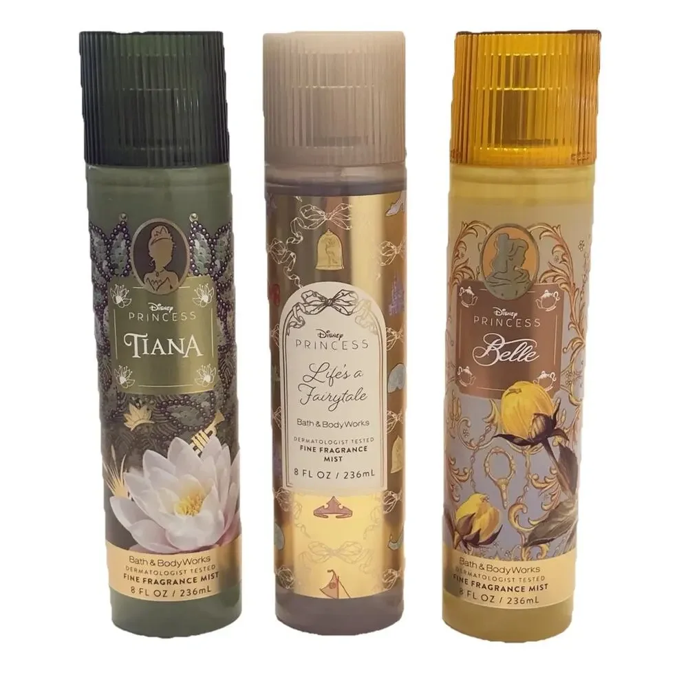 Bath & Body Works Disney Princess Collection Fragrance Mist Complete Set 7Pcs